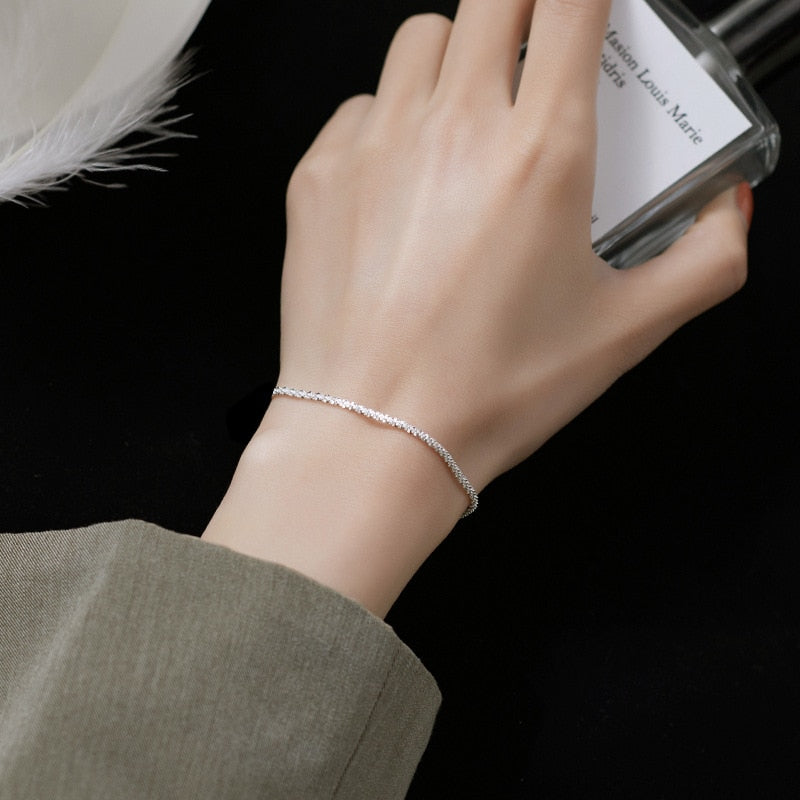Bracelet minimaliste en argent