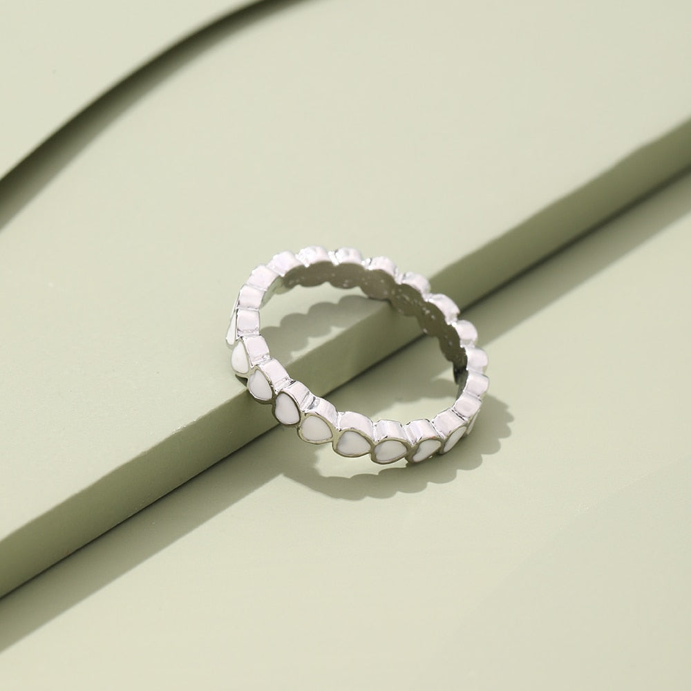 Bague avec motif de cœur