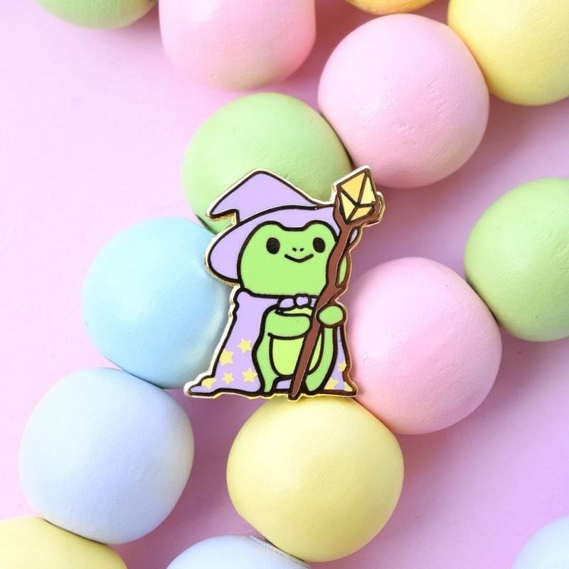 Pin de grenouille magicien
