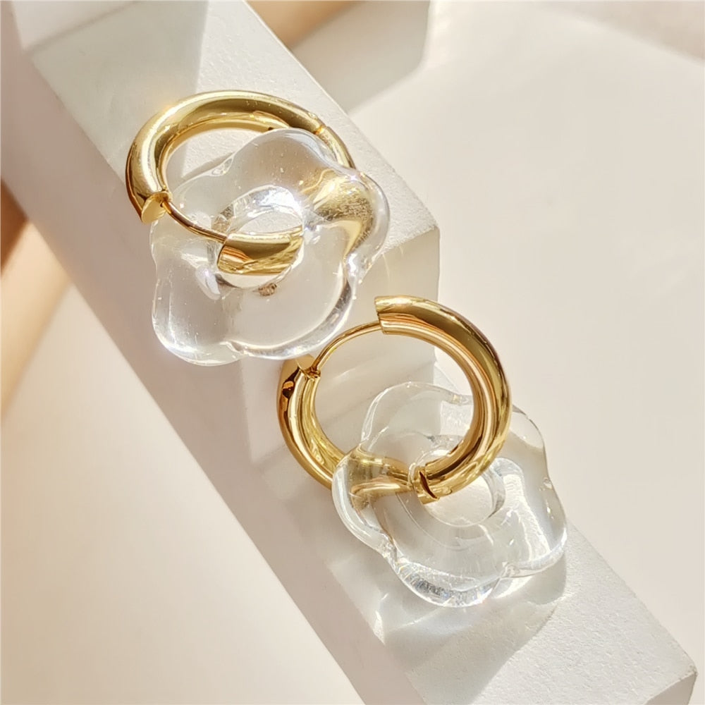 Boucles d'oreilles en acrylique