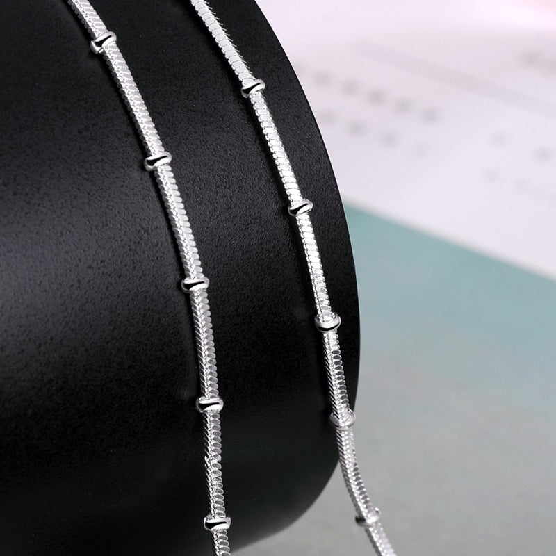 Collier classique en argent