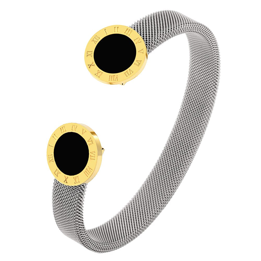 Bracelet en acier inoxydable ouvert
