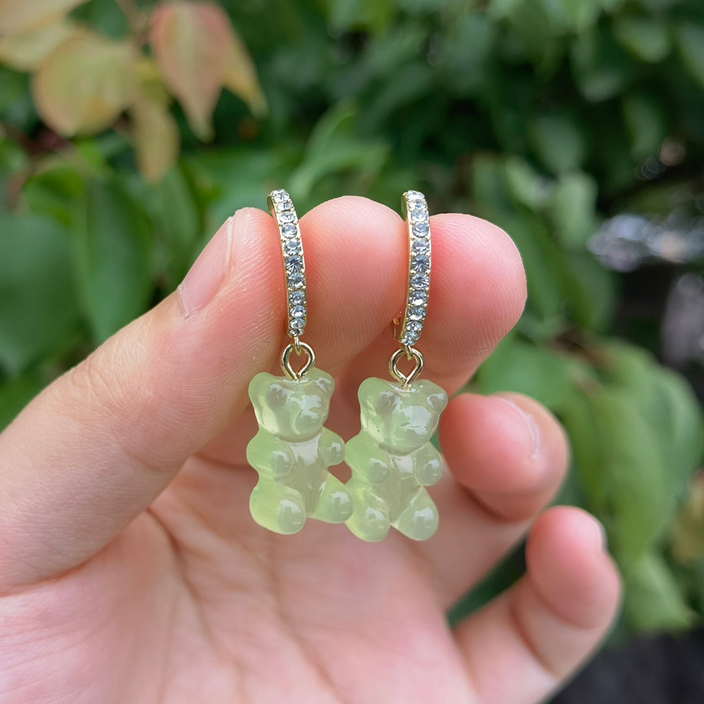 Boucles d'oreilles en forme d'ourson