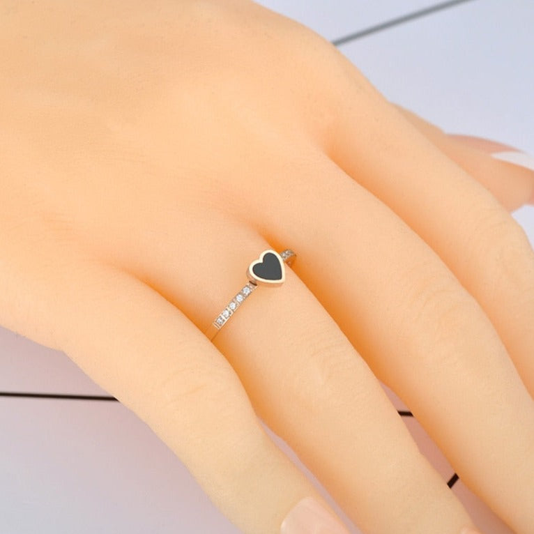 Bague avec un cœur