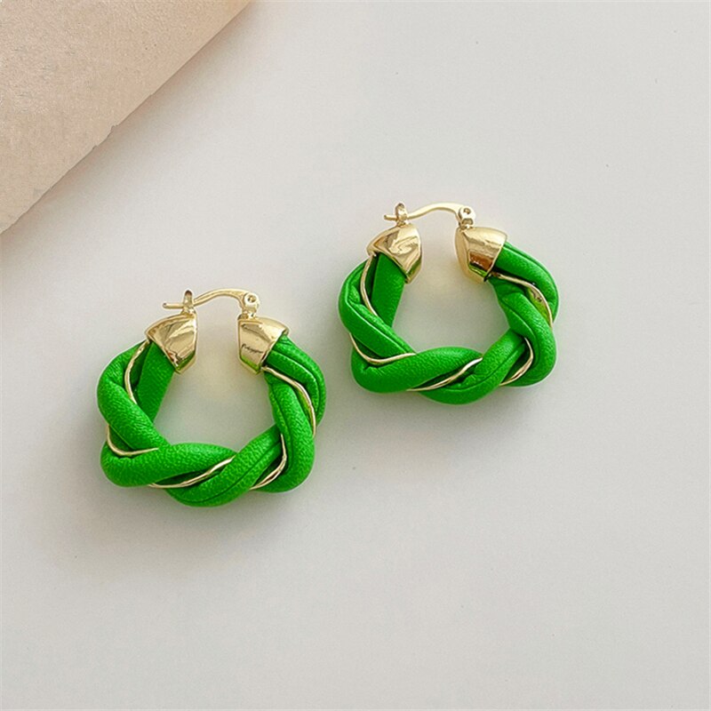 Boucles d'oreilles en cuir