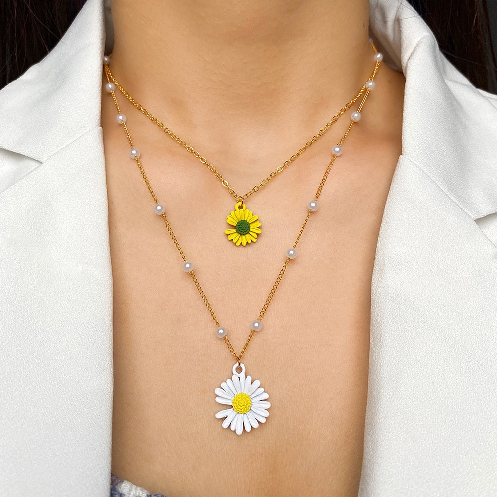 Collier - marguerites