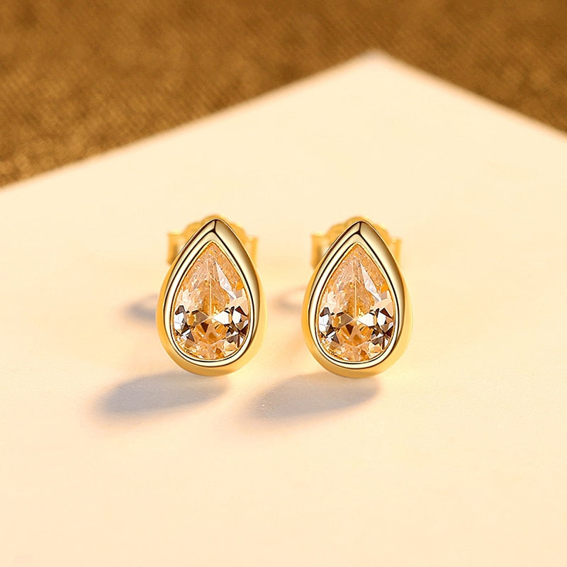 Boucles d'oreilles - gouttes d'eau