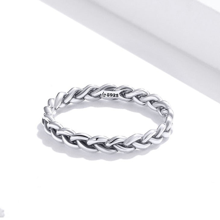 Bague argent minimaliste