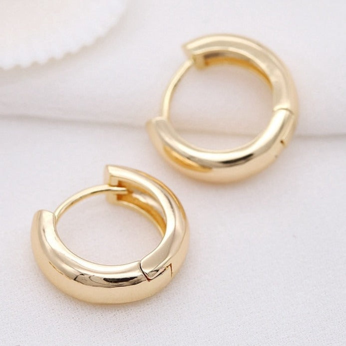 Boucles d'oreilles rondes