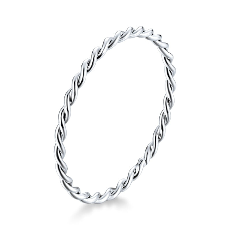 Bague argent minimaliste
