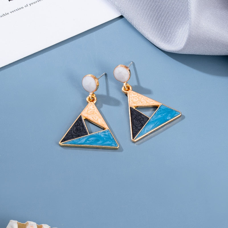 Boucles d'oreilles triangles