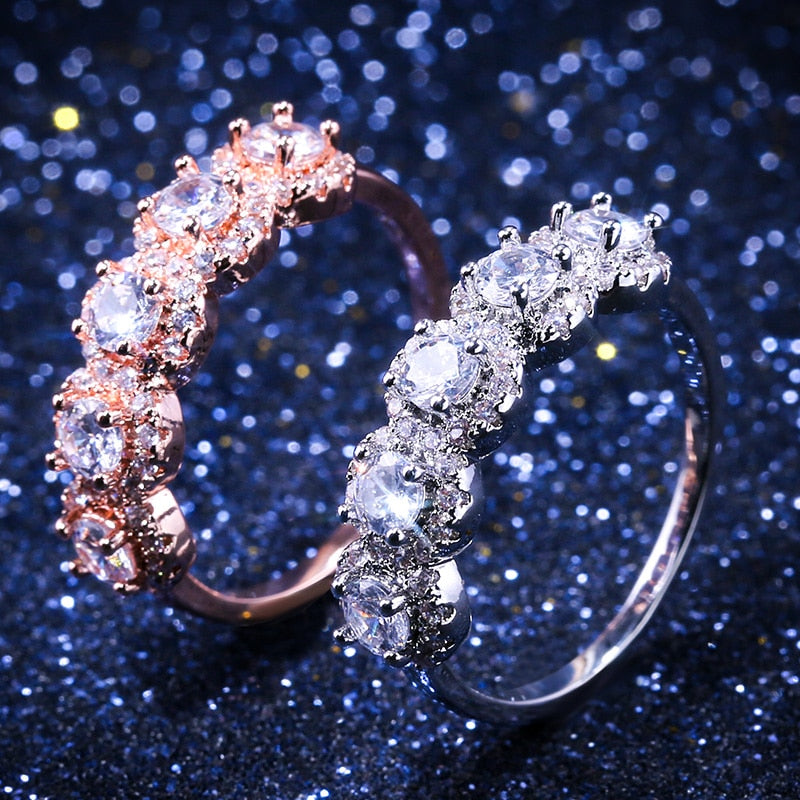 Bague en zircon cubique