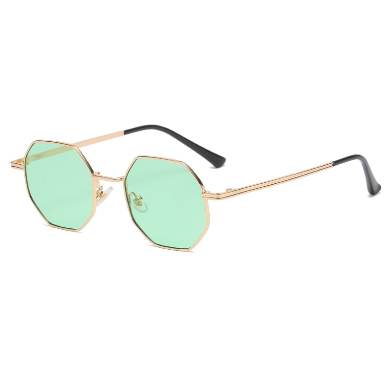 Lunettes de soleil géométriques avec des montures fines