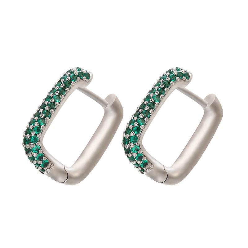 Boucles d'oreilles avec zirconia