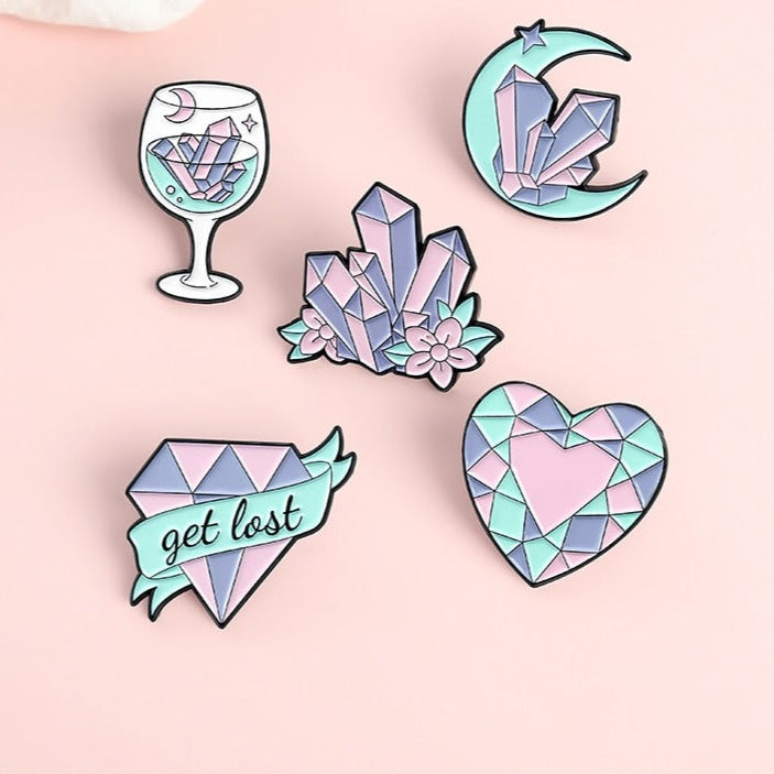 Épingles à motif en cristal