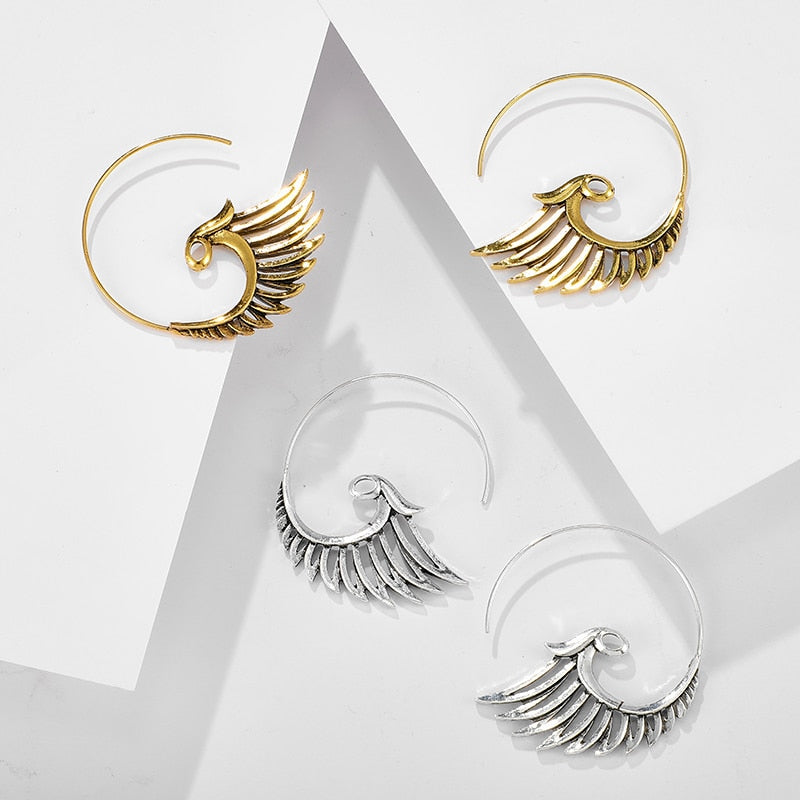 Boucles d'oreilles à motif d'aile