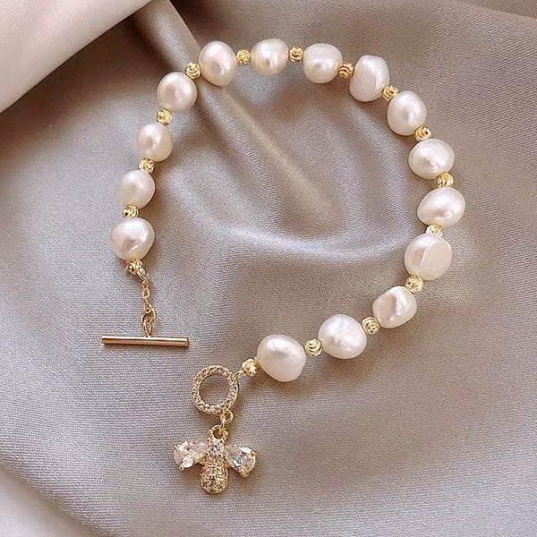 Bracelet imitant des perles - abeille