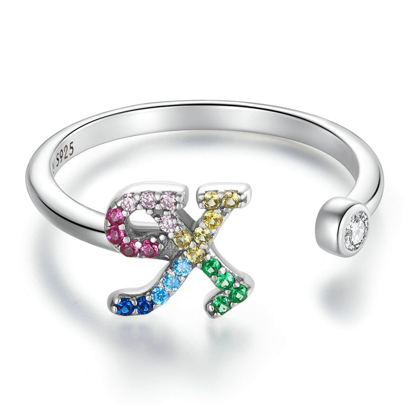Bague avec initiale