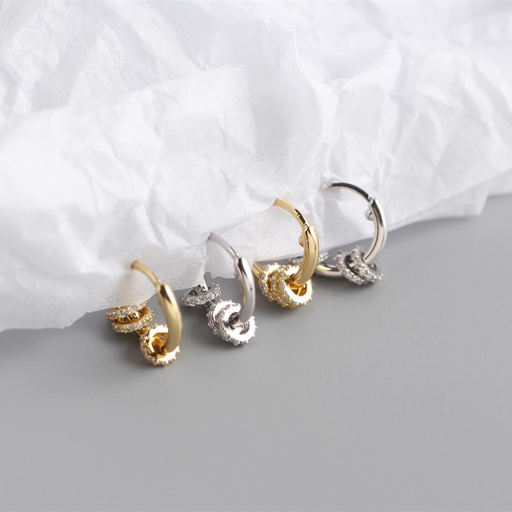 Boucles d'oreilles avec pendentifs