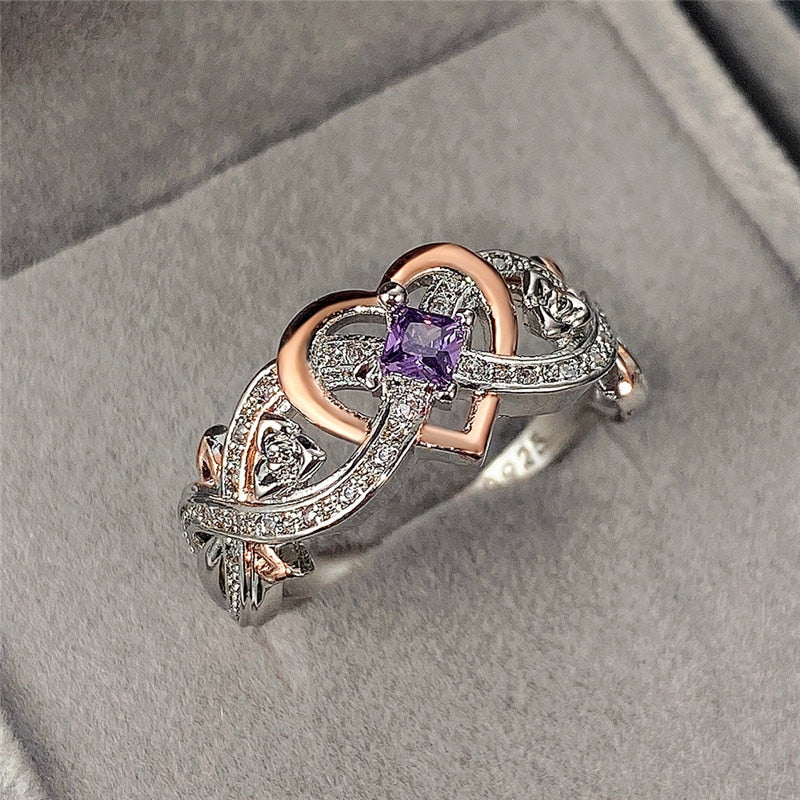 Bague avec un motif de cœur