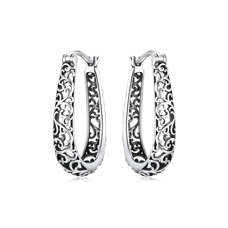 Boucles d'oreilles suspendues ajourées