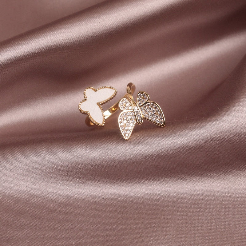 Bague ouverte - papillons