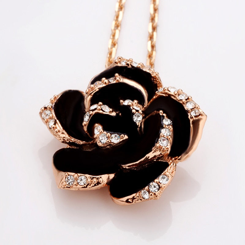 Ensemble avec motif de rose