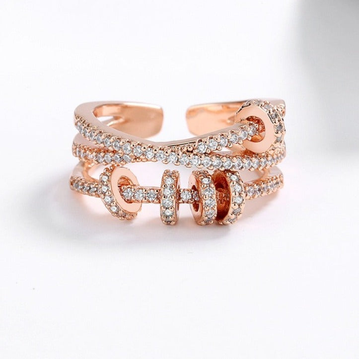 Bague en zircon cubique