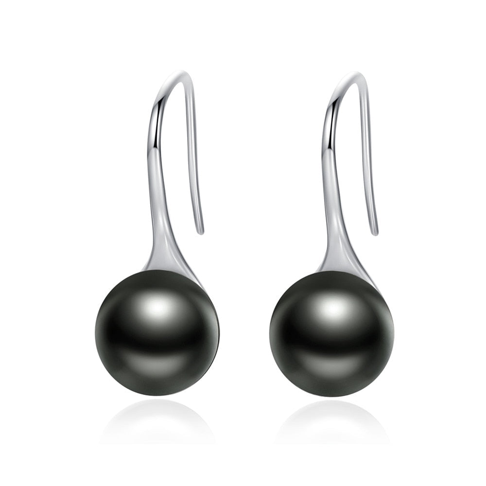 Boucles d'oreilles pendantes en perle
