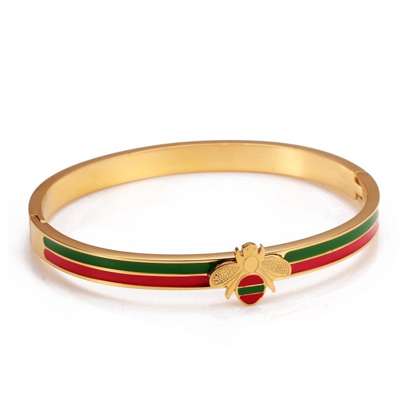 Bracelet avec motif d'abeille
