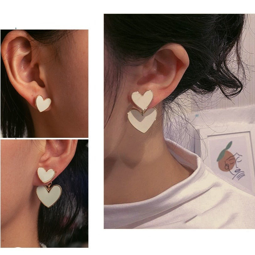 Boucles d'oreilles en forme de cœur