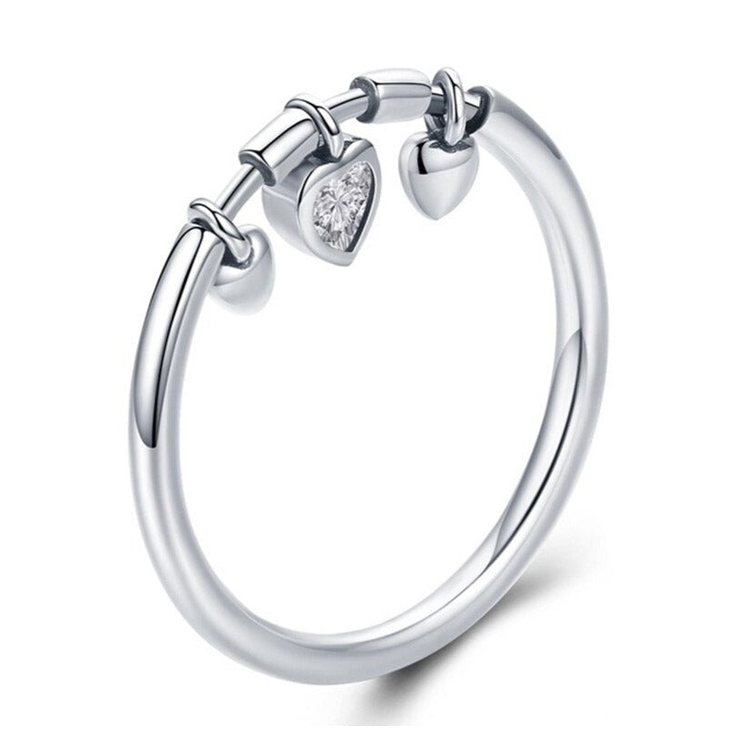 Bague avec motif de cœur