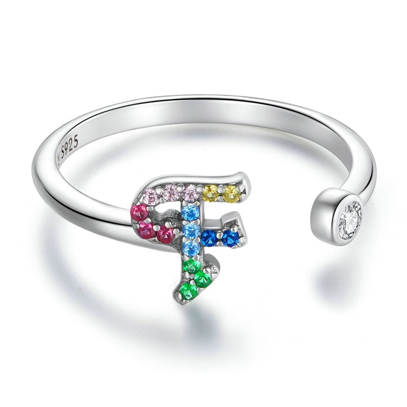 Bague avec initiale