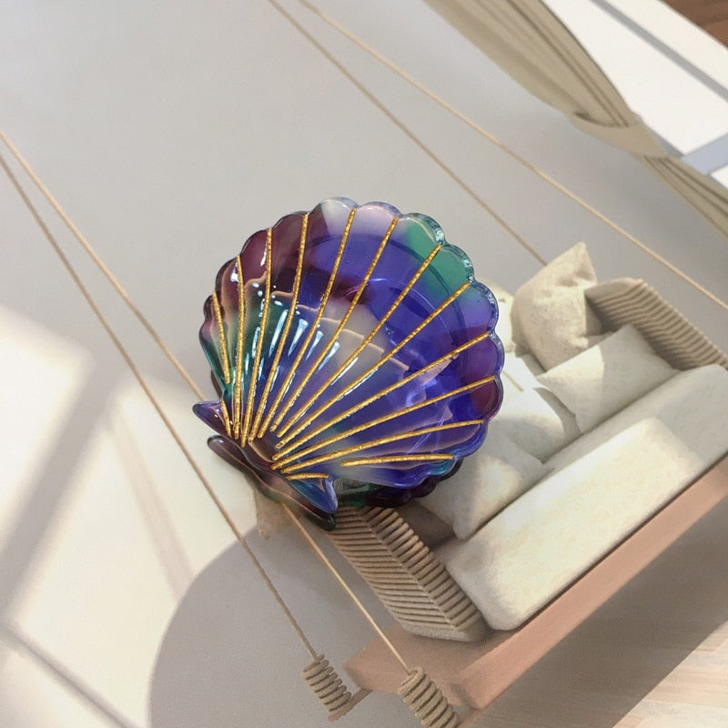 Barrette pour cheveux en forme de coquillage