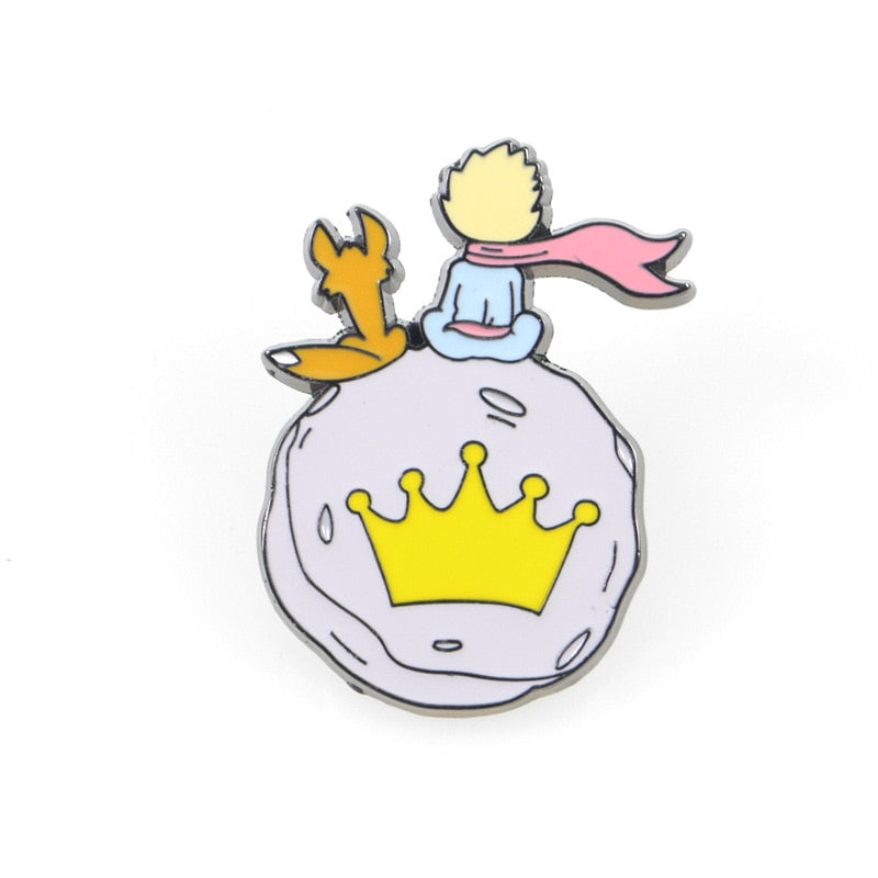 Épingles avec un motif du Petit Prince