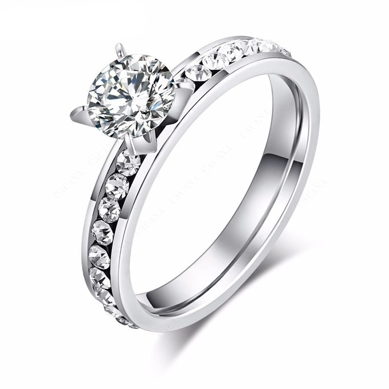 Bague en zircon cubique