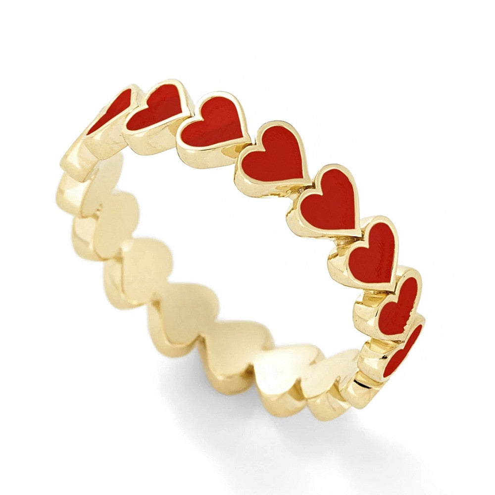 Bague avec motif de cœur