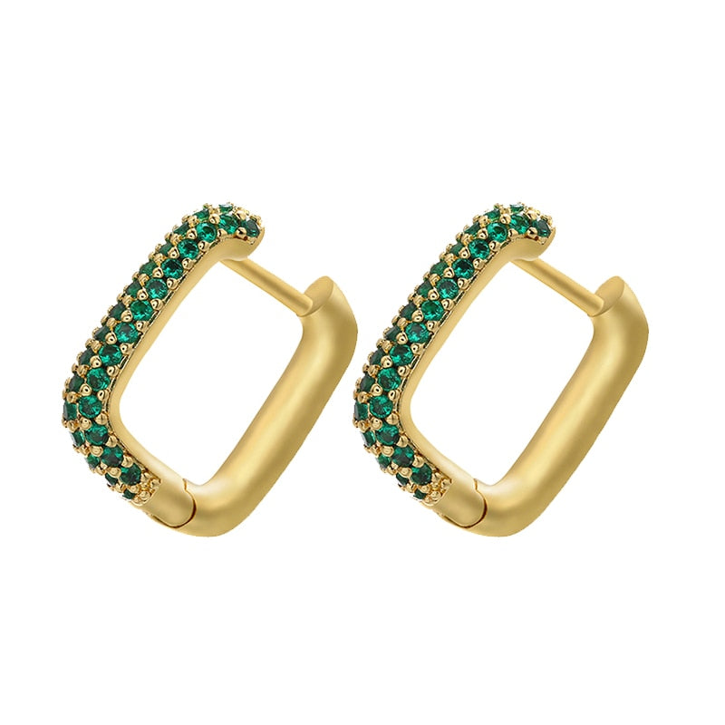 Boucles d'oreilles avec zirconia