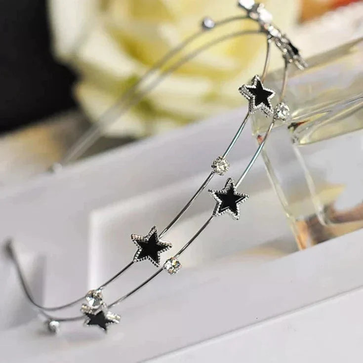 Bandeau pour cheveux - étoiles avec zircons