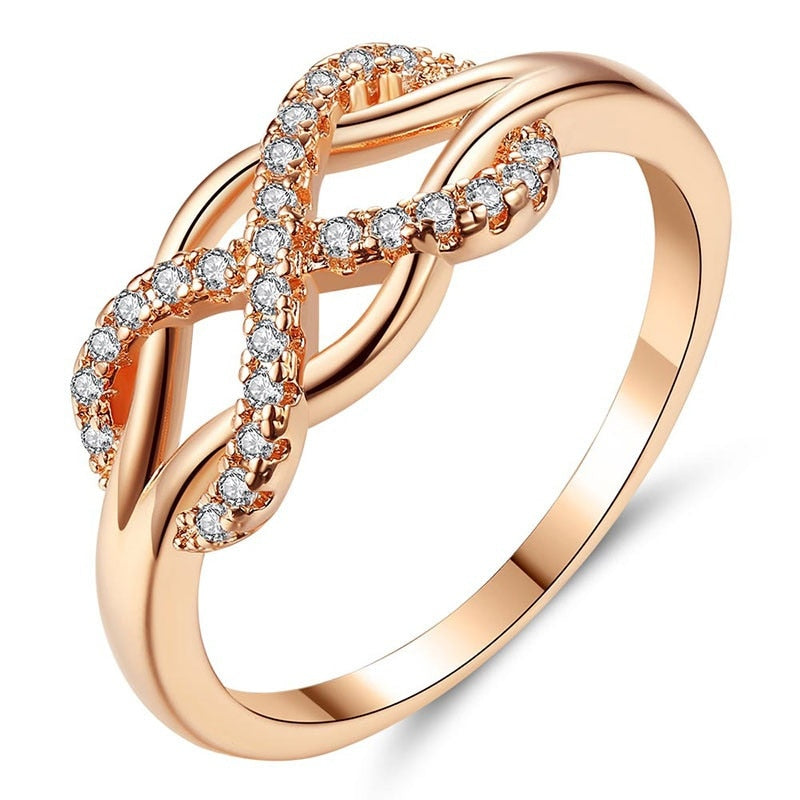 Bague avec motif de signe de l'infini