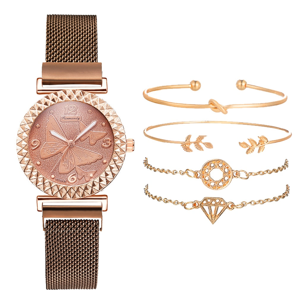 Montre pour femmes avec ensemble de bracelet