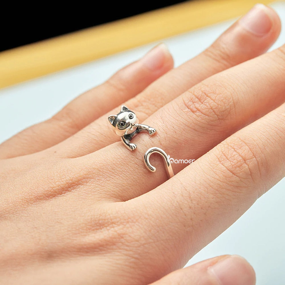 Bague ouverte - Chat