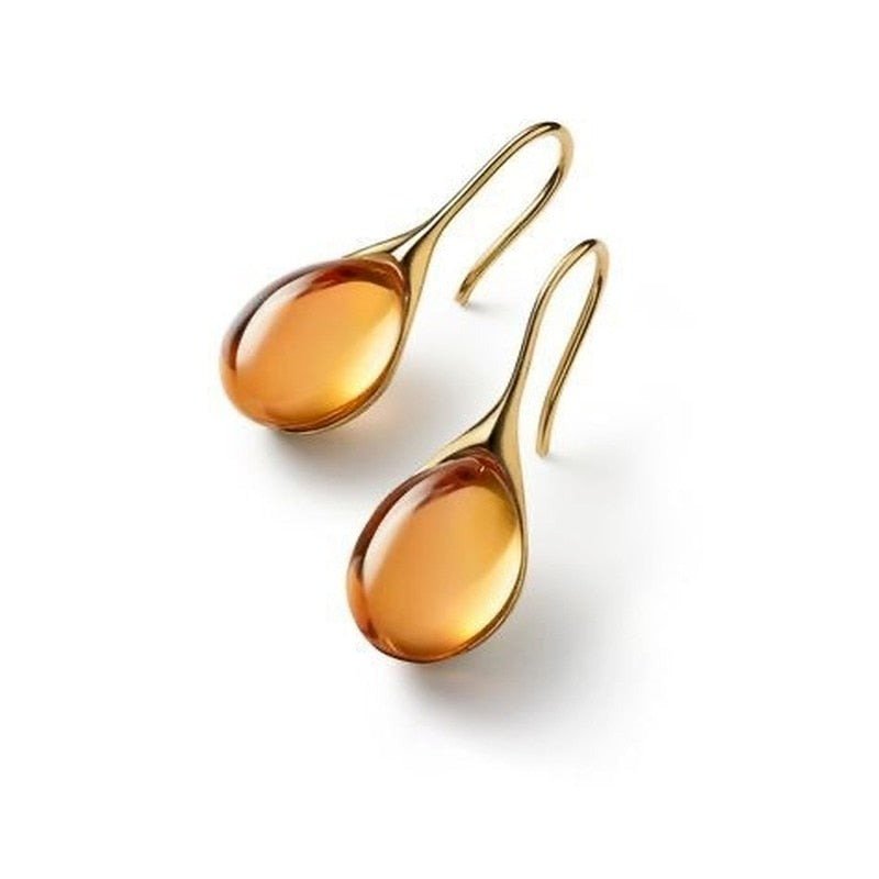 Boucles d'oreilles en forme de goutte d'eau