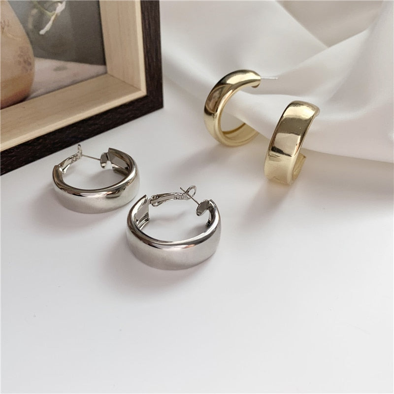 Boucles d'oreilles en cercle