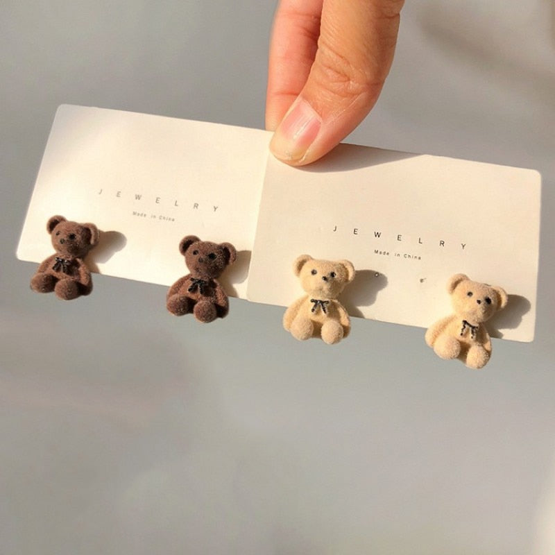 Boucles d'oreilles avec des peluches