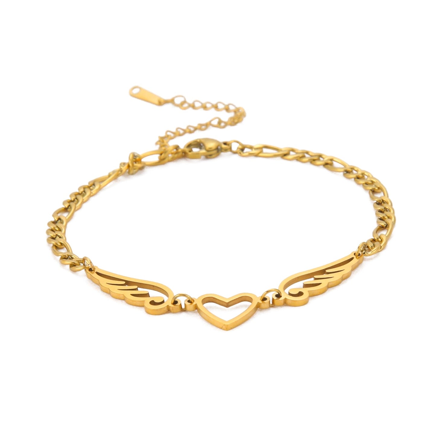 Bracelet de cheville en forme de cœur