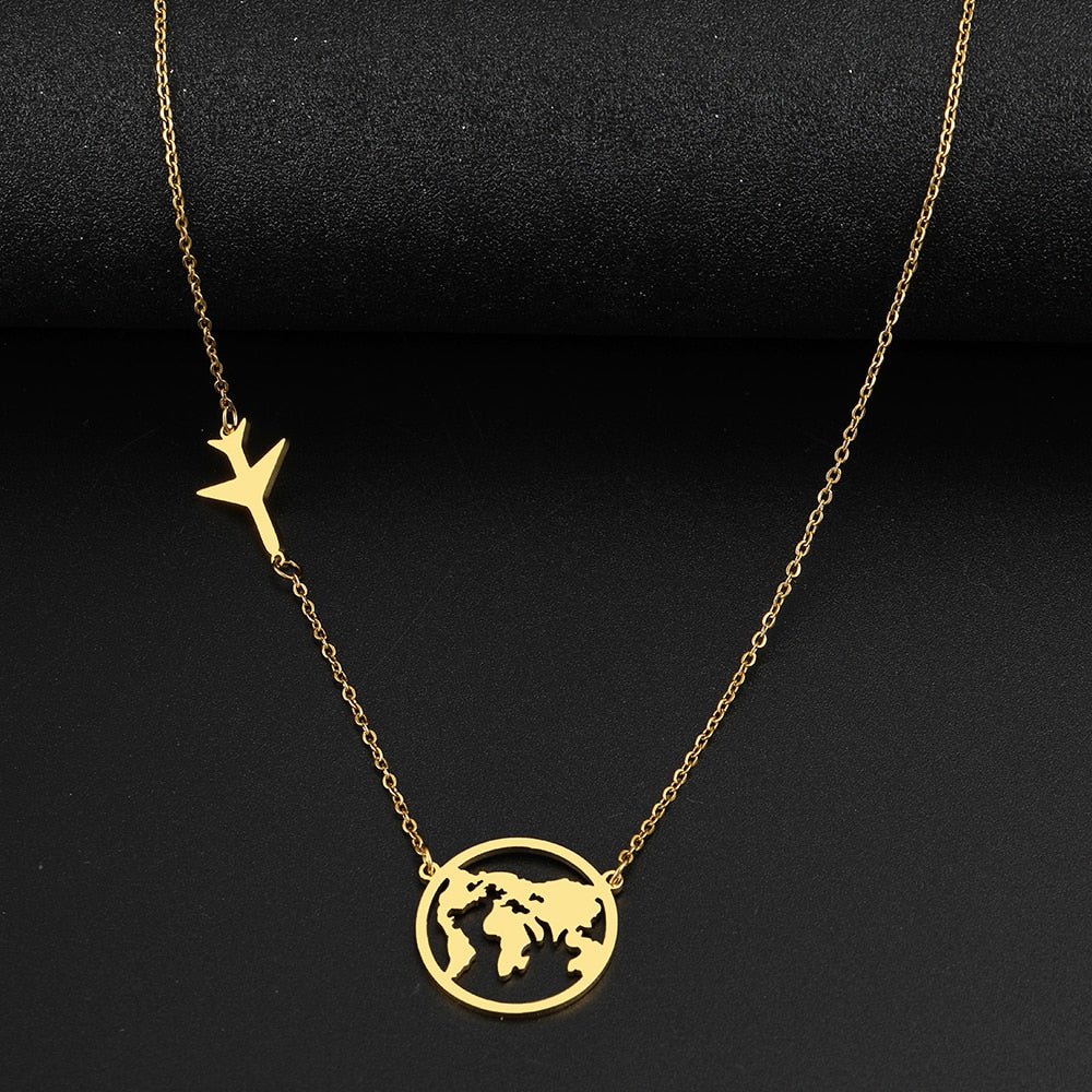 Collier - motif de voyage