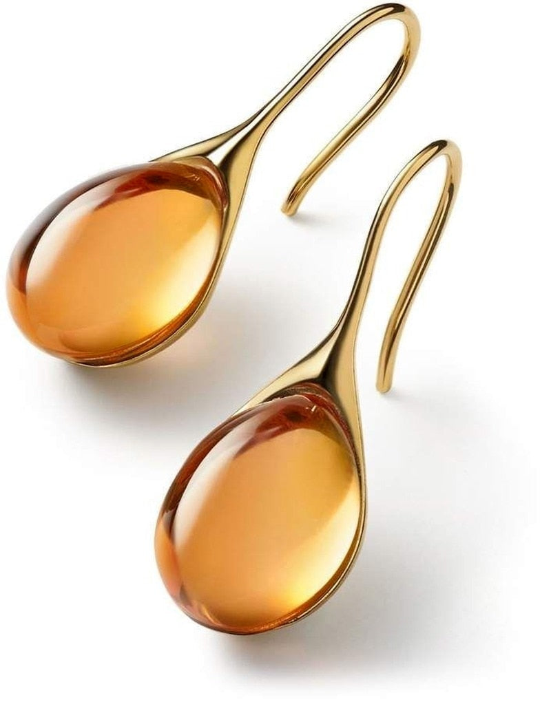 Boucles d'oreilles en forme de goutte d'eau