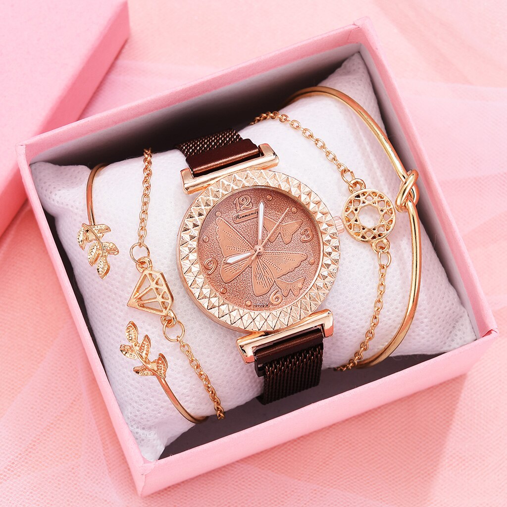 Montre pour femmes avec ensemble de bracelet