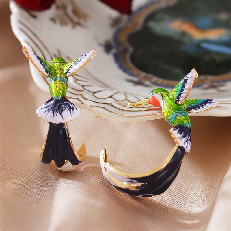 Boucles d'oreilles - colibris